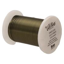 Alambre The Beadsmith 24 calibres resistente al deslustre color hematita, 27 m
