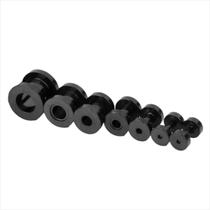 Alargador Aço Cirurgico Preto 4mm 5mm 6mm 7mm