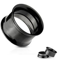 Alargador em Aço Inox Rosca Interna Preto Alargador em Aço Inox Rosca Interna Preto