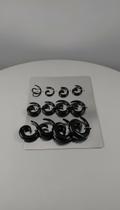 Alargador Espiral Caracol Preto - Kit 12 Unidades Alargador Espiral Caracol Preto - Kit 12 Unidades