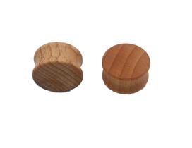 Alargador Madeira plug fechado 10mm a 20mm 1 Par