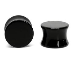 Alargador Plug Acrílico Black - 1 Unidade