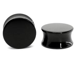 Alargador Plug Acrílico Black - 1 Unidade