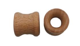 Alargador Túnel vazado Madeira Várias Tamanhos 1 Par