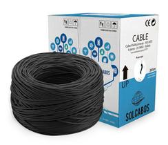 Alarm Cable Preto 305Mts 4X24 Awg Solcab