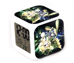 Alarm Clock Dates A Lives 7 cores com mudança de LED com termômetro Alarm Clock Dates A Lives 7 cores com mudança de LED com termômetro