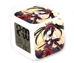 Alarm Clock Dates A Lives 7 cores com mudança de LED com termômetro