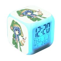 Alarm Clock Dates A Lives Anime Digital LED com temperatura