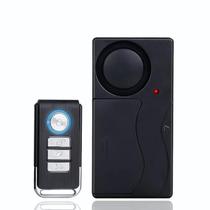 Alarme Antifurto Por Vibração 110dB Sem Fio Com Controle Remoto E 10 Níveis De Sensibilidade Para