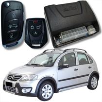 Alarme automotivo linha citroen com chave canivete e bloqueador veicular completo fk902 cr941 cr730