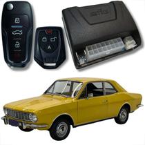 Alarme automotivo linha ford com chave canivete e bloqueador veicular universal completo kit fks