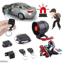 Alarme Automotivo Programável Com 2 Controles Remotos, Trava De Porta, Sirene E Chicote De Fiação -