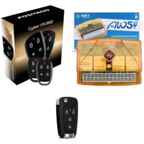 Alarme Automotivo Px360 + Chave Px80+ Modulo Vidro Aw54