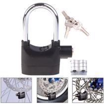 Alarme Cadeado Sonoro Trava Antifurto Bike Resistente Aço Alarme Cadeado Sonoro Trava Antifurto Bike Resistente Aço