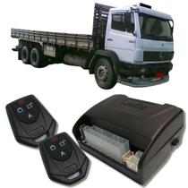 Alarme caminhões auto 12v e 24v fks fk902 2 controles linha pesada corta ignição bloqueador e trava