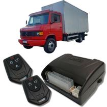 Alarme caminhões auto 12v e 24v fks fk902 2 controles linha pesada corta ignição bloqueador e trava