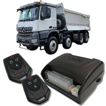 Alarme caminhões auto 12v e 24v fks fk902 2 controles linha pesada corta ignição bloqueador e trava