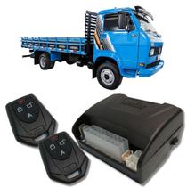 Alarme caminhões auto 12v e 24v fks fk902 2 controles linha pesada corta ignição bloqueador e trava