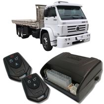Alarme caminhões auto 12v e 24v fks fk902 2 controles linha pesada corta ignição bloqueador e trava