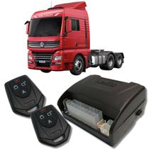 Alarme caminhões auto 12v e 24v fks fk902 2 controles linha pesada corta ignição bloqueador e trava