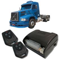 Alarme caminhões auto 12v e 24v fks fk902 2 controles linha pesada corta ignição bloqueador e trava