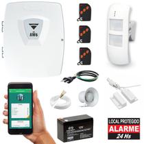 Alarme Casa Comércio Wifi Externo Sensor Presença + Abertura