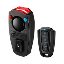 Alarme De Bicicleta Antirroubo Sem Fio Recarregável Luz De Freio Inteligente 120dB IPX5 Lâmpada