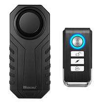 Alarme de bicicleta wsdcam 113dB Sensor de movimento de vibração sem fio Alarme de bicicleta wsdcam 113dB Sensor de movimento de vibração sem fio