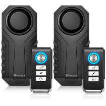Alarme de bicicleta WSDCAM 113dB Wireless Anti-Roubo Vibration, pacote com 2 unidades Alarme de bicicleta WSDCAM 113dB Wireless Anti-Roubo Vibration, pacote com 2 unidades