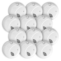Alarme de fumaça First Alert interligado com fio, kit com 12 unidades