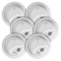 Alarme de fumaça First Alert SMI100-AC Hardwire Interconnect, pacote com 6 Alarme de fumaça First Alert SMI100-AC Hardwire Interconnect, pacote com 6