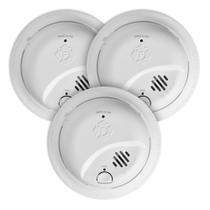 Alarme de fumaça First Alert SMI100-AC Interconnect Hardwire, pacote com 3 unidades