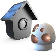 Alarme de garagem HTZSAFE Sensor de movimento solar sem fio de 1/2 milha Alarme de garagem HTZSAFE Sensor de movimento solar sem fio de 1/2 milha