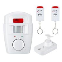 Alarme de Presença Sensor Residencial Sem Fio 2 Controles Sirene Para Casa