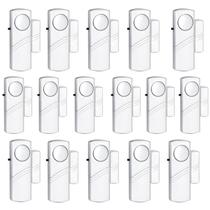 Alarme de segurança para portas e janelas, sensor sem fio PLOJOP 90dB (pacote com 16)