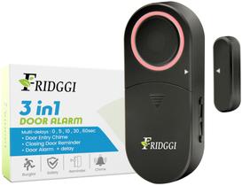 Alarme FRIDGGI 3 em 1 com porta aberta esquerda com atraso de 80-120dB Alarme FRIDGGI 3 em 1 com porta aberta esquerda com atraso de 80-120dB