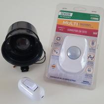 Alarme Interno Acompanha Sensor De Movimento Sirene Interruptor Bivolt Segurança