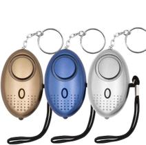 Alarme pessoal KOSIN Safe Sound 145dB com luzes LED, pacote com 3 Alarme pessoal KOSIN Safe Sound 145dB com luzes LED, pacote com 3