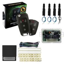 Alarme Positron EX360 Blade + Kit Trava Elétrica Universal 2 ou 4 Portas + Módulo de Vidro AW52 2P