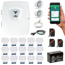Alarme Residencial Wifi 15 Sensores Porta Janela Sem Fio App - Compatec