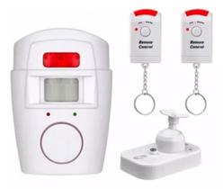 Alarme Sem Fio Residencial Sensor Sirene + 2 Controles