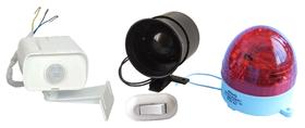 Alarme Sensor de Movimento + Luz Estrobo + Sirene Alarme Sensor de Movimento + Luz Estrobo + Sirene