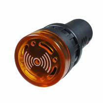 Alarme Sinalizador Buzzer Led Amarelo Âmbar 22mm 24V - DNI