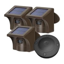 Alarme solar de garagem sem fio eMacros de longo alcance com sensor Alarme solar de garagem sem fio eMacros de longo alcance com sensor