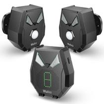 Alarme solar de garagem sem fio Wuloo 2000 pés com 1 receptor e 2 sensores