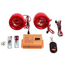 Alarme Som para Moto Caixa de Som Potente MP3 USB Player Áudio Controle Remoto