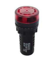 Alarme Sonoro e Luminoso Buzzer com 72 Decibéis e Furação Tamanho de 22mm Alarme Sonoro e Luminoso Buzzer com 72 Decibéis e Furação Tamanho de 22mm