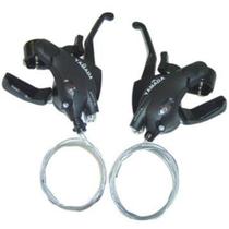 Alavanca Câmbio Yamada 21v Maçaneta Ezfire Bicicleta Preto