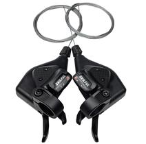 Alavanca de câmbio de marchas de bicicleta THALOUS 3x7 21 Speed Thumb Shifter