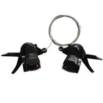 Alavanca de Câmbio Saiguan Rapid Fire 3x7v Preto S/ Maçaneta